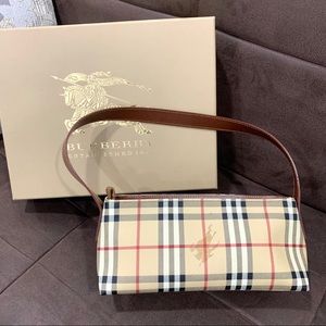 Like New Authentic Burberry Haymarket Handbag Shoulder Bag WITH DUSTBAG